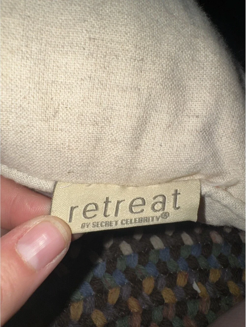 Retreat by Secret Celebrity Embroidered Horse Equestrian Decorative Pillow Beige